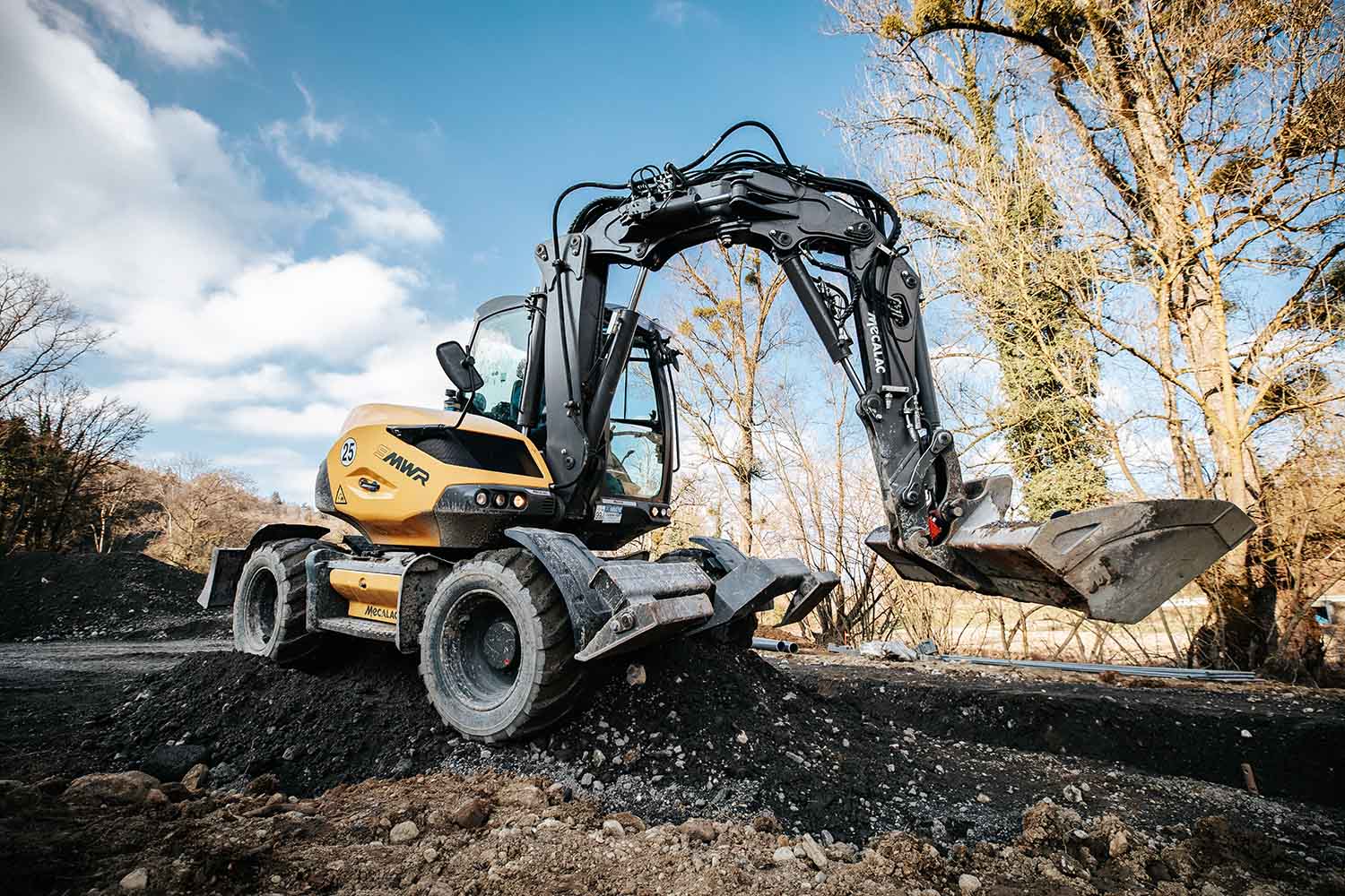Parc engin travaux de VRD