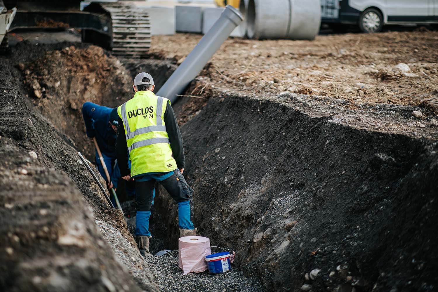 Travaux publics à Frangy