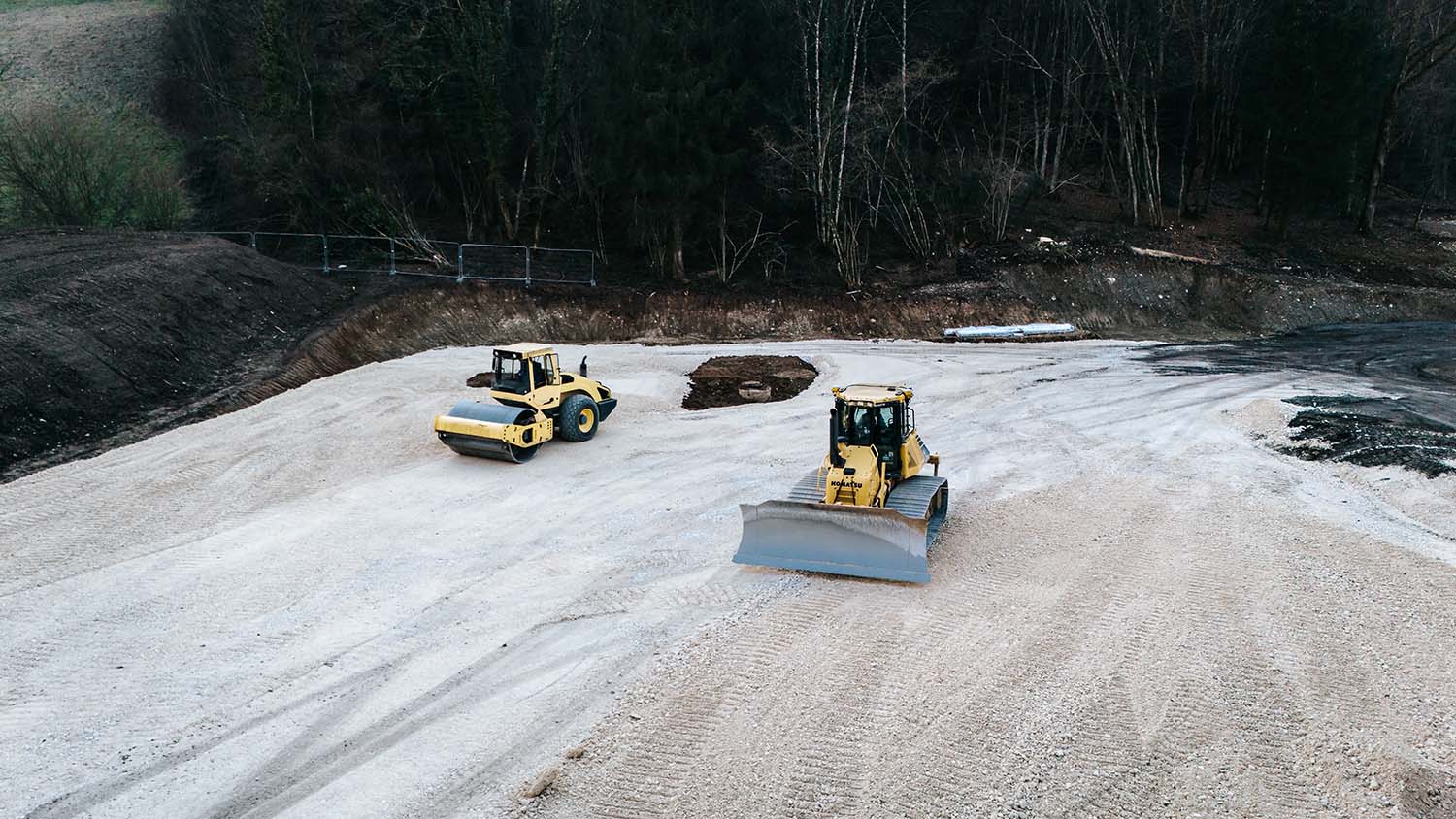 Travaux de terrassement à Frangy