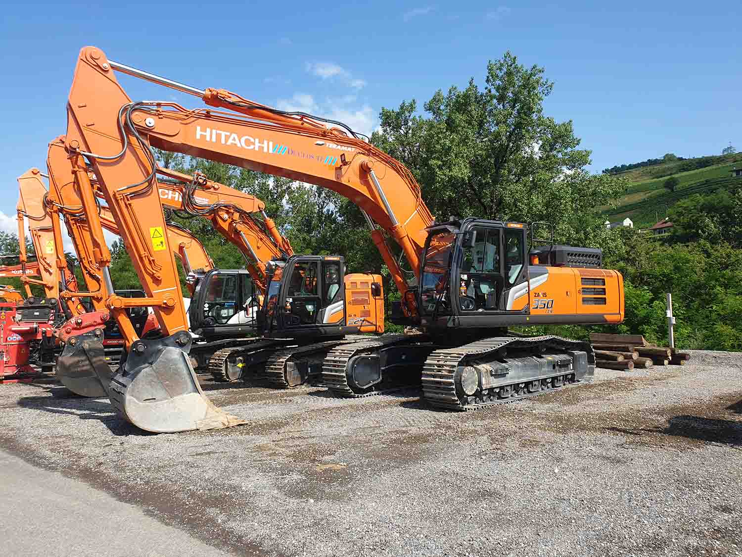 Pelles pour les travaux publics